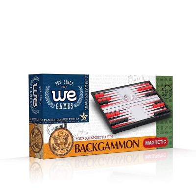 WE Games Folding Magnetic Travel Backgammon Set - 8 in. Image 2