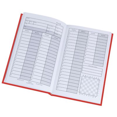 WE Games Hardcover Chess Scorebook &amp; Notation Pad - Soft Touch Image 2