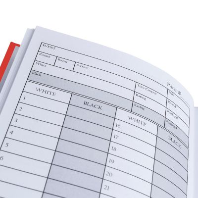 WE Games Hardcover Chess Scorebook &amp; Notation Pad - Soft Touch Image 3