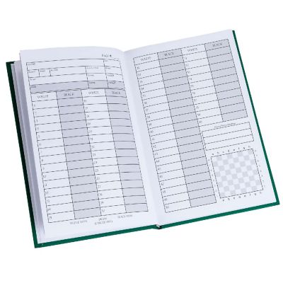 WE Games Hardcover Chess Scorebook &amp; Notation Pad - Soft Touch Image 1