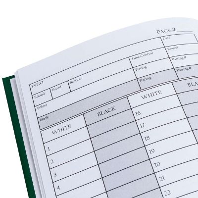 WE Games Hardcover Chess Scorebook &amp; Notation Pad - Soft Touch Image 2