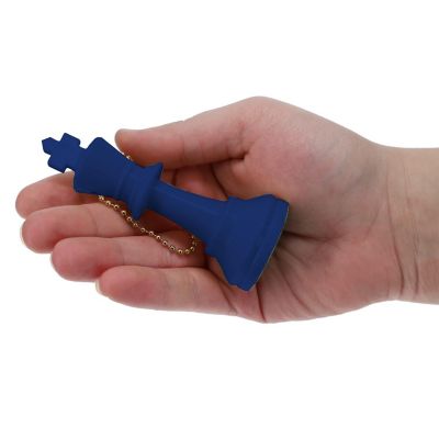 WE Games Keychain Bag Tag Chess Pieces - Includes 17 Pieces in Blue Image 2