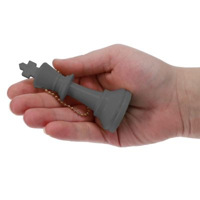 WE Games Keychain Bag Tag Chess Pieces - Includes 17 Pieces in Silver Image 2