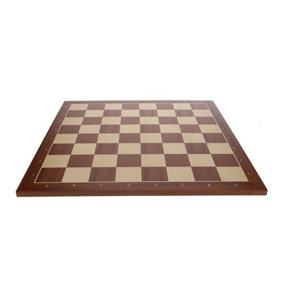 WE Games Mahogany Stained Wooden Chess Board, Algebraic Notation,19.75 in. Image 3