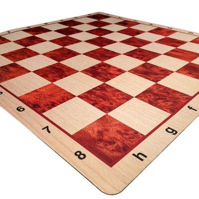 WE Games Mousepad Tournament Chessboard, Wood Grain Print, 20 in. Image 1