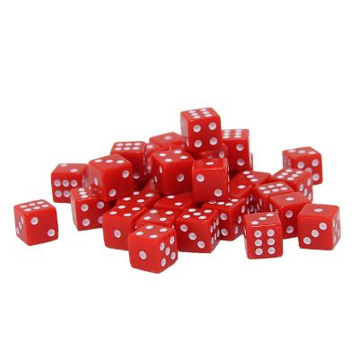 WE Games Red Square Cornered Dice - 100 Pack Image 1