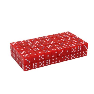 WE Games Red Square Cornered Dice - 100 Pack Image 1