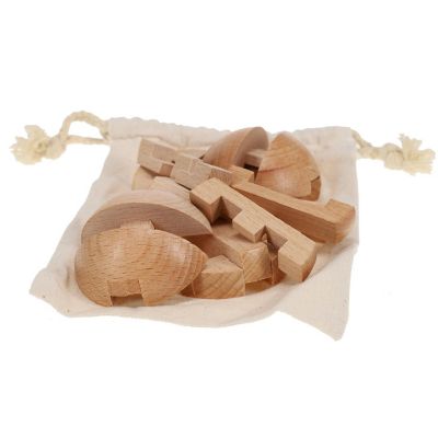 WE Games Solid Wood 3D Sphere Puzzle Image 1