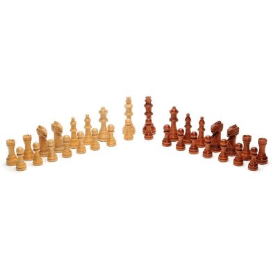 WE Games Staunton Wooden Weighted Chess Pieces, 3.75 in. King Image 1