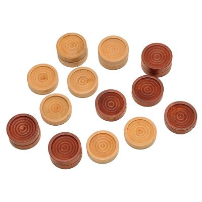 WE Games Wood Backgammon Pieces with Cloth Pouch Image 2
