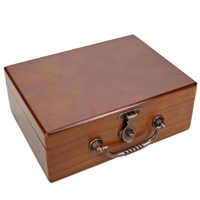 WE Games Wooden Keepsake Stash Box with Old World Handle Image 1