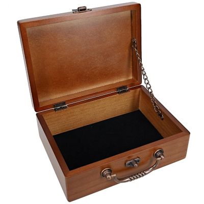 WE Games Wooden Keepsake Stash Box with Old World Handle Image 1