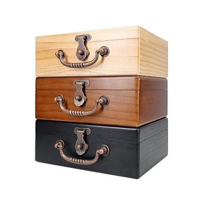 WE Games Wooden Keepsake Stash Box with Old World Handle Image 3