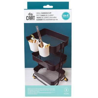 We R A La Cart Small Hanging Cups 2/Pkg-White Image 1