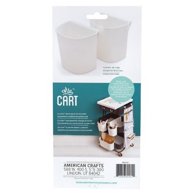 We R A La Cart Small Hanging Cups 2/Pkg-White Image 2