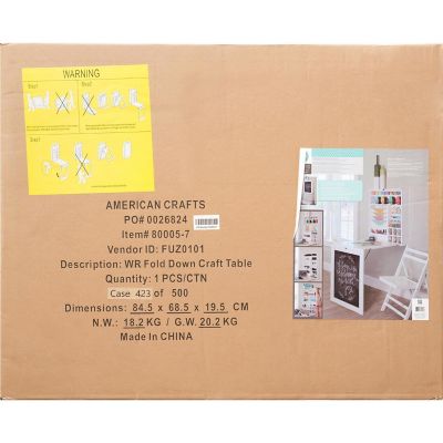 We R All Purpose Fold Down Table-Chalkboard Image 1