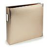 We R Classic Leather D-Ring Album 12"X12"-Gold Image 1