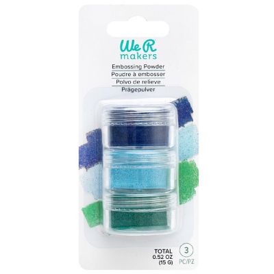 We R Embossing Powder 0.52 oz 3/Pkg-Blueberry/Sky/Clover Image 1