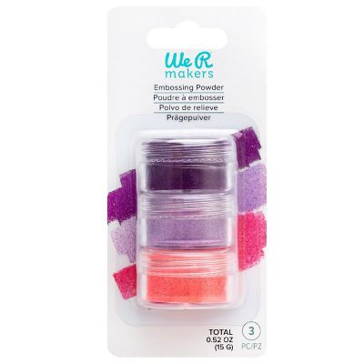 We R Embossing Powder 0.52 oz 3/Pkg-Grape/Lilac/Fuchsia Image 1