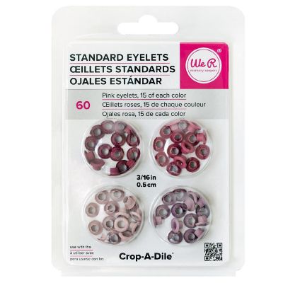 We R Eyelets Standard 60/Pkg-Pink Image 1