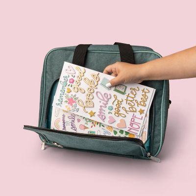 We R Makers Crafter's Storage Shoulder Bag-Mint Image 2