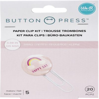 We R Memory Keepers Button Press Paper Clip Backers-Makes 5 Image 1