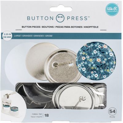 We R Memory Keepers Button Press Refill Pack 18/Pkg-Large (58mm) Image 1