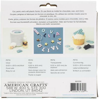 We R Memory Keepers Mold Press Plastic Sheets 40/Pkg-Clear Image 2
