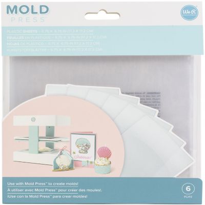We R Memory Keepers Mold Press Plastic Sheets 6/Pkg-Clear Image 1