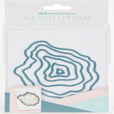 We R Memory Keepers Revolution Dies-Layered Geode Image 1