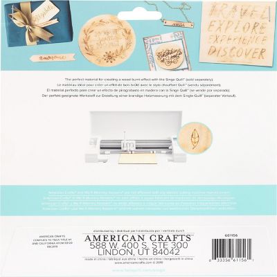 We R Memory Keepers Singe Quill Veneer Sheets 8"X8"-3 Pieces Image 1