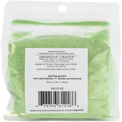 We R Memory Keepers Spin It Fine Glitter 10oz-Spring Green Image 1