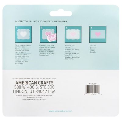 We R Memory Keeps Acrylic Block Stamping Set 3/Pkg-Clear Image 2