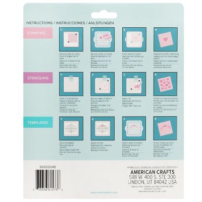 We R Precision Press Stamp And Stencil Holder-8 Pieces Image 2