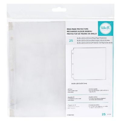 We R Ring Photo Sleeves 8"X8" 25/Pkg-Full Page Image 1