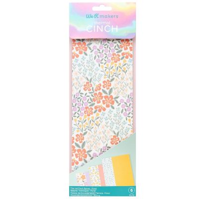 We R Thermal Cinch Binding Spine 6/Pkg-Floral Image 1