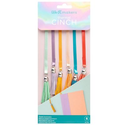 We R Thermal Cinch Bookmarks 6/Pkg-Tassels Image 1
