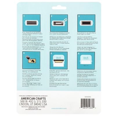 We R Typeset Stamp Punch Set-6 Pieces Image 3