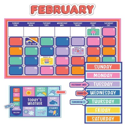 We Stick Together Calendar Bulletin Board Set Image 1