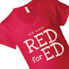We Wear Red for Ed Women's T-Shirt - Large Image 1
