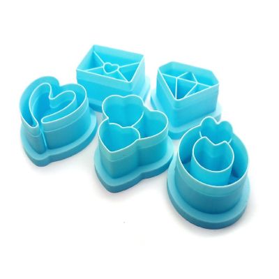 Wedding Clay Cutters Bundle - Hearts, Diamond, Ring - 5 pcs Image 1