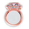 Wedding Ring-Shaped Paper Dinner Plates - 8 Ct. Image 1