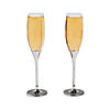 Wedding Toasting Glass Champagne Flutes with Rhinestones - 2 Ct. Image 1