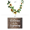 Wedding Welcome Sign with Sunflowers Kit - 2 Pc. Image 1