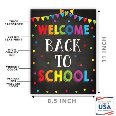 Welcome Back to School 8.5x11in Image 1