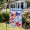 Welcome Patriotic Americana Outdoor Floral Garden Flag 12.5" x 18" Image 2