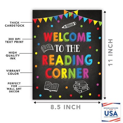 Welcome Reading Corner 8.5x11in Image 1