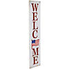 Welcome USA Flag Americana Wooden Porch Sign - 36" Image 2
