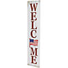 Welcome USA Flag Americana Wooden Porch Sign - 36" Image 3