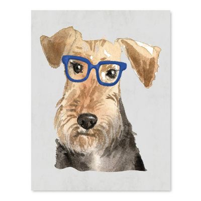 Welsh Terrier Print Glasses 8.5x11in Image 1